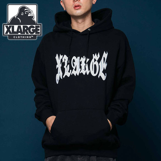 エクストララージ XLARGE メンズ ARCロゴ プルオーバーフーデッド