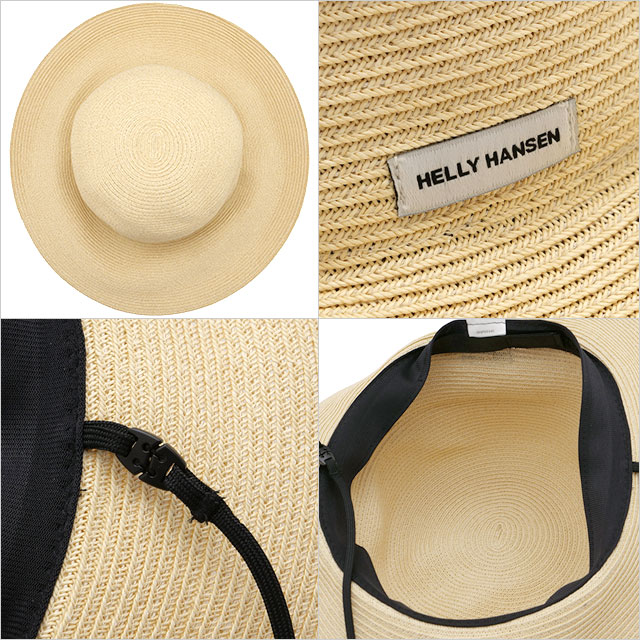ヘリーハンセン HELLY HANSEN サマーロールハット HC92218-IV Summer Roll Hat メンズ・レディース HH 帽子 UVカット仕様 麦わら帽子 アイボリー｜mischief｜03
