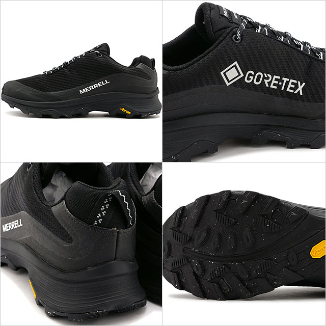 メレル MERRELL メンズ モアブ スピード ストーム ゴアテックス J067549 SS23 M MOAB SPEED STORM GORE-TEX 靴 BLACK BLACK 正規取扱店 | MERRELL | 02