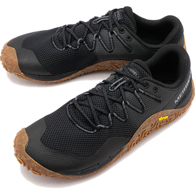 メレル MERRELL メンズ トレイル グローブ 7 J067653 SS23 M TRAIL GLOVE 7 靴 トレイルランニング ベアフットシューズ スニーカー BLACK GUM