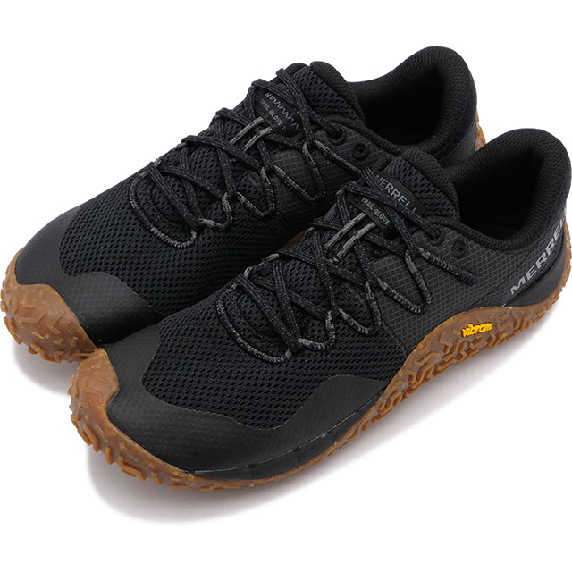 メレル MERRELL レディース トレイル グローブ 7 J067708 SS23 W TRAIL GLOVE 7 靴 トレイルランニング ベアフットシューズ スニーカー BLACK GUM