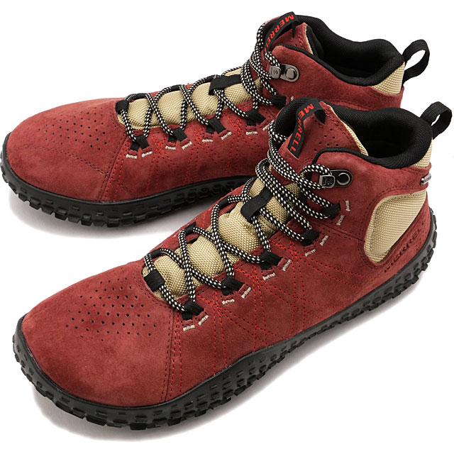 メレル MERRELL メンズ ラプト ミッド ウォータープルーフ J135605 SS23 M WRAPT MID WATERPROOF 靴 トレイルランニング ベアフットシューズ BRICK