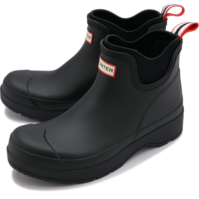 返品交換送料無料 ハンター HUNTER メンズ プレイ チェルシー ネオプレーンブーツ MFS9022RMA-BLK M PLAY CHELSEA NEOPRENE BOOT サイドゴア 長靴 防水 black