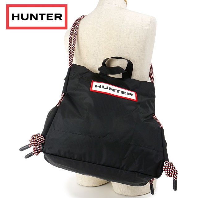 ハンター HUNTER トラベル リップストップ トート UBS1517NRS-RBO TRAVEL RIPSTOP TOTE メンズ・レディース 鞄 トートバッグ black red box logo 正規取扱店 | HUNTER