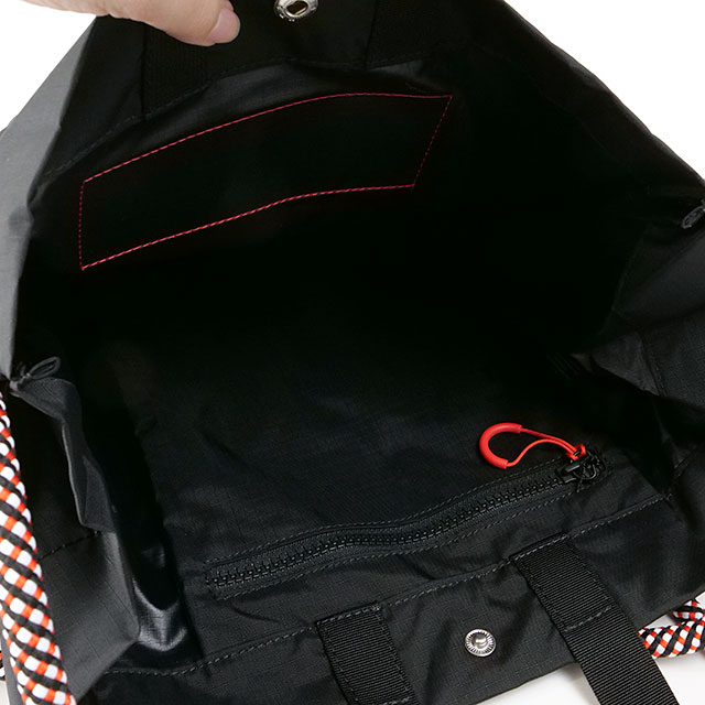 ハンター HUNTER トラベル リップストップ トート UBS1517NRS-RBO TRAVEL RIPSTOP TOTE メンズ・レディース 鞄 トートバッグ black red box logo 正規取扱店 | HUNTER | 03