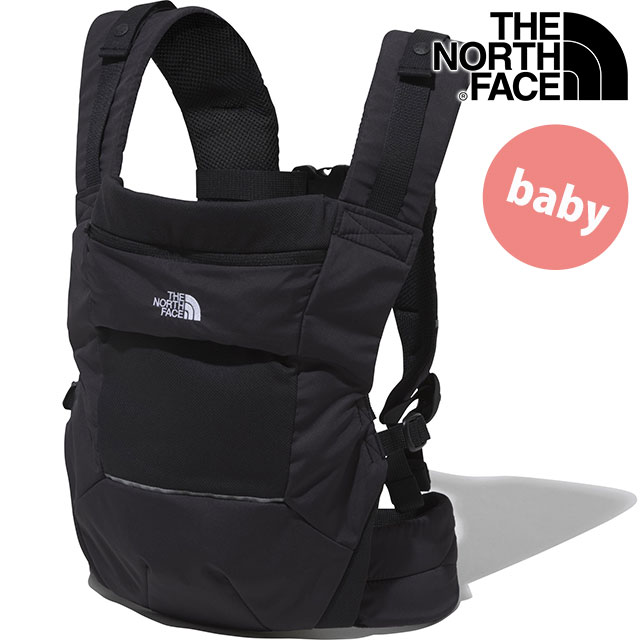 ザ ノースフェイス THE NORTH FACE 抱っこ紐 ベビーコンパクトキャリアー NMB82300-K SS23 Baby Compact Carrier TNF 軽量 収納式日よけカバー ブラック