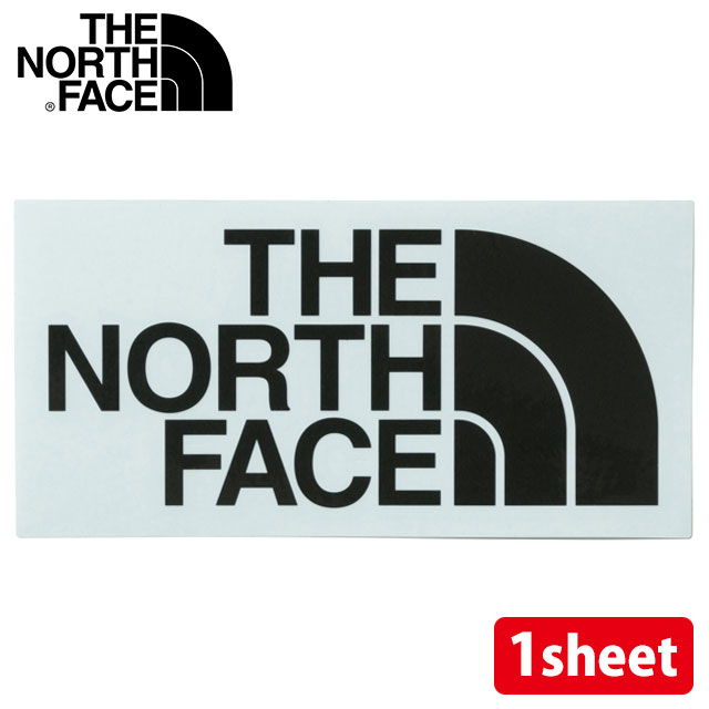 ザ ノースフェイス THE NORTH FACE TNF カッティングステッカー NN32347-K SS23 TNF Cutting Sticker キャンプ アウトドア 撥水 シール 車 自転車 ブラック｜mischief