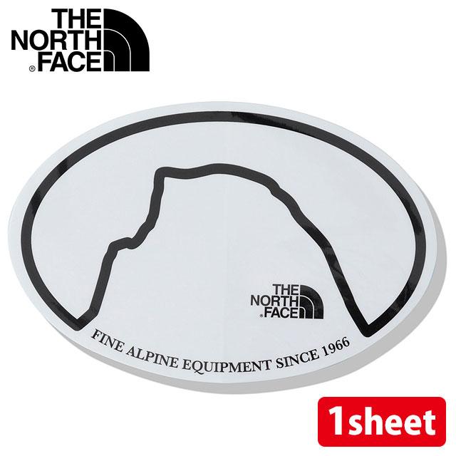 ザ ノースフェイス THE NORTH FACE TNF プリントステッカー NN32348-HD SS23 TNF Print Sticker キャンプ アウトドア 撥水 シール 車 自転車 ハーフドーム｜mischief