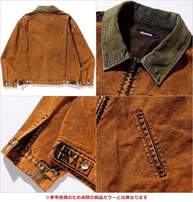 X-LARGE × DICKIES / 23SS/OVERDYE WORK JACKET/オーバーダイ ワークジャケット/M/101231021020 XLARGE（エクストラ ラージ） コラボ メンズ ディッキーズ オーバー