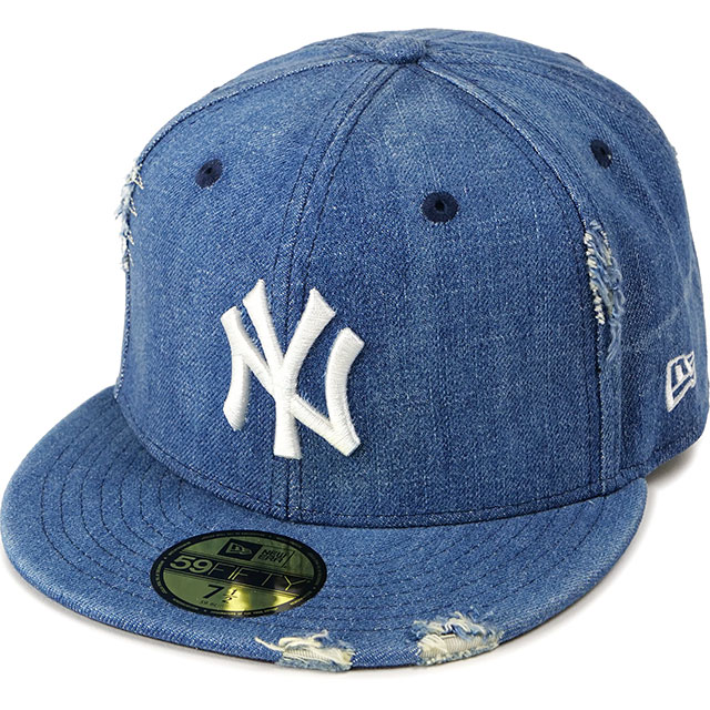 ニューエラ NEWERA キャップ デニムカスタム ニューヨーク・ヤンキース 13516118 SS23 59FIFTY メンズ・レディース 帽子  ウォッシュドデニム