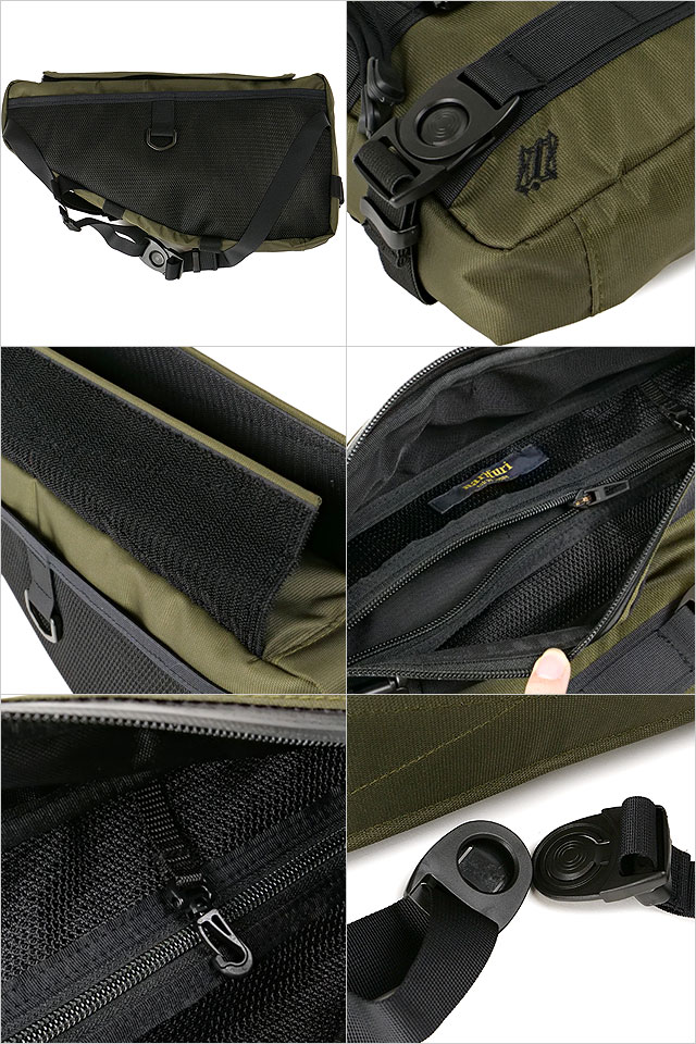 ナリフリ narifuri タクティカルフレームボディバック NF8018 SS23 メンズ・レディース 鞄 ウェストバッグ 防水 透湿 KHAKI 正規取扱店 | narifuri | 02