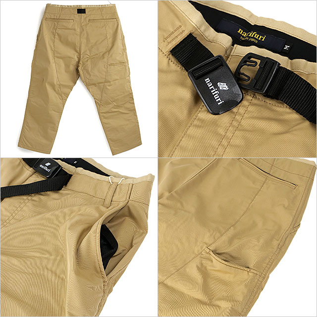 ナリフリ narifuri メンズ ライトウェイトバイクパンツ NF5065 SS23 ボトムス 吸水速乾 イージーパンツ クロップドパンツ BEIGE 正規取扱店 | narifuri | 02