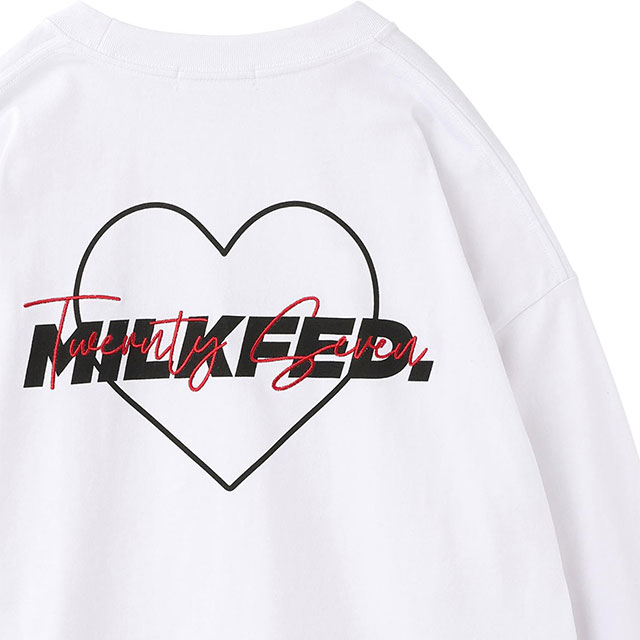 ミルクフェド MILKFED. レディース ラインハート ワイドロングスリーブTシャツ 103231011003 SS23 トップス 長袖  クルーネック ロンティー WHITE :10075646:ミスチーフ 通販 