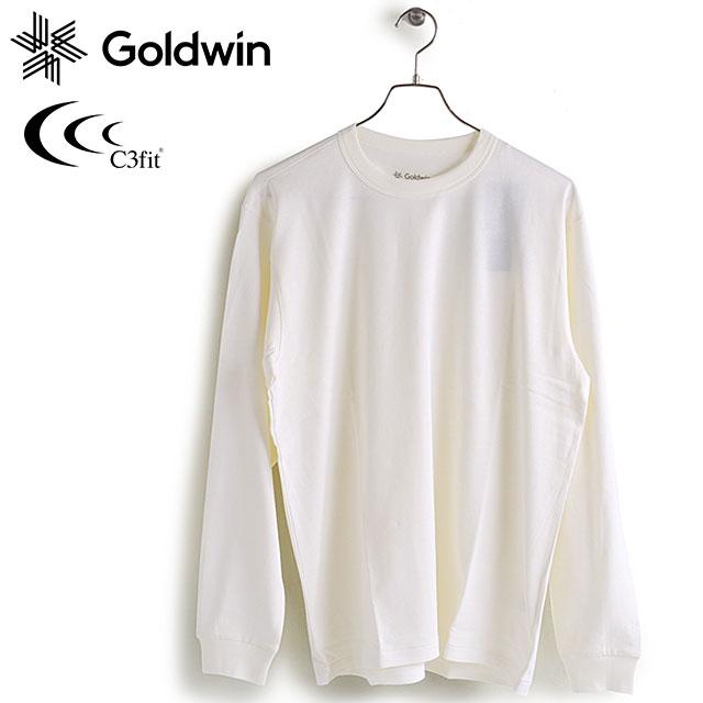 ゴールドウィン シースリーフィット Goldwin C3fit メンズ リカバリーウェア リポーズ ペーパー ロングスリーブ Tシャツ GC43110 SS23 IVORY 白 ホワイト系｜mischief｜02
