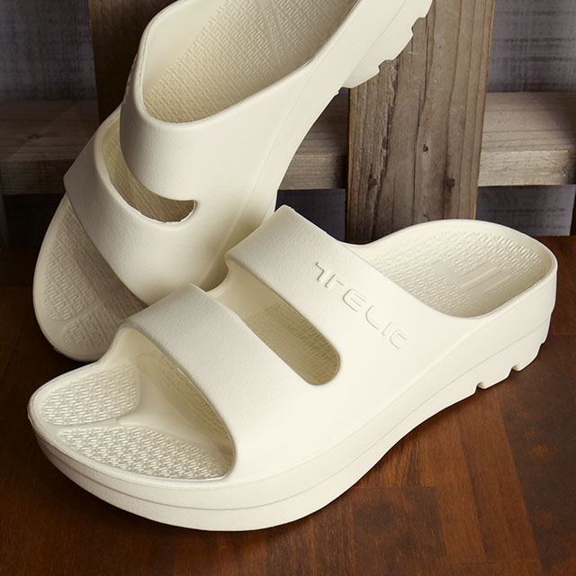 テリック TELIC リカバリーサンダル Wストラップ SS23 W-STRAP メンズ・レディース 衝撃吸収 厚底ソール Ivory 白 ホワイト系｜mischief｜02