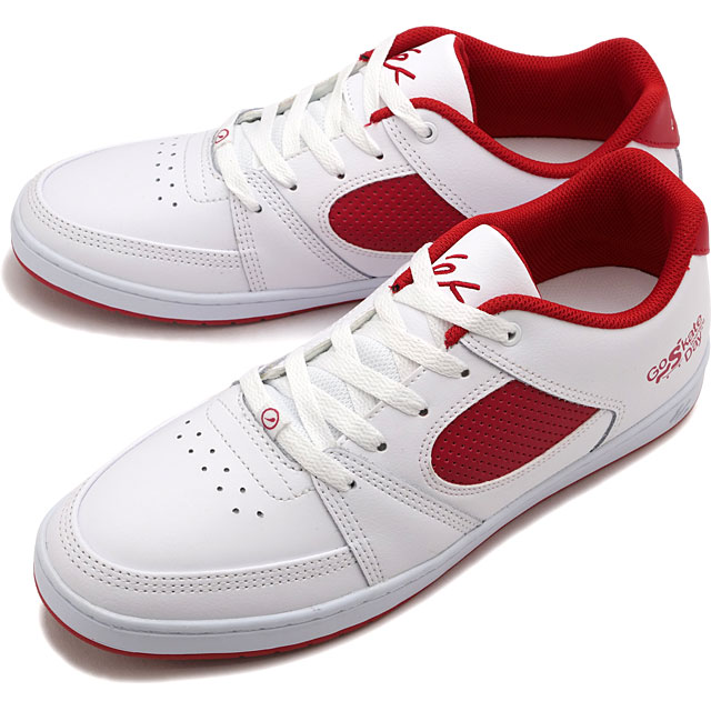 エス eS メンズ スニーカー アクセル スリム × ゴースケートボーディングデイ 5101000210 FW23 ACCEL SLIM X GO SKATEBOARDING DAY WHITE RED 白系