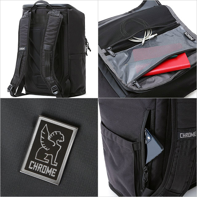 クローム CHROME ヴォルド バックパック JP205BTNY FW23 21L VOLDO メンズ・レディース 鞄 防水 リュック デイパック ブラックタープ・ナイロン 正規取扱店 | CHROME | 02