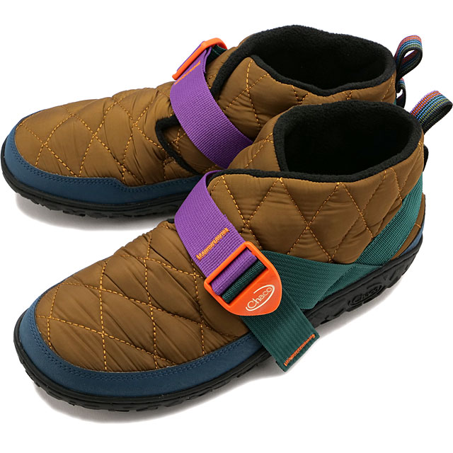 チャコ Chaco メンズ ランブル パフ JCH108727 FW23 M RAMBLE PUFF 冬靴 ウィンターモック シューズ スリッポン RETRO MAPLE BROWN