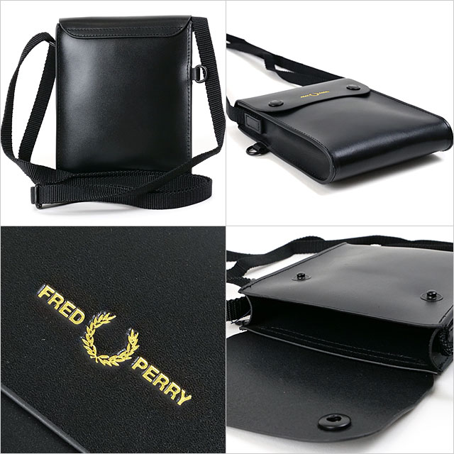 FRED PERRY（フレッドペリー） バーニッシュドレザー ポーチ L4331-102