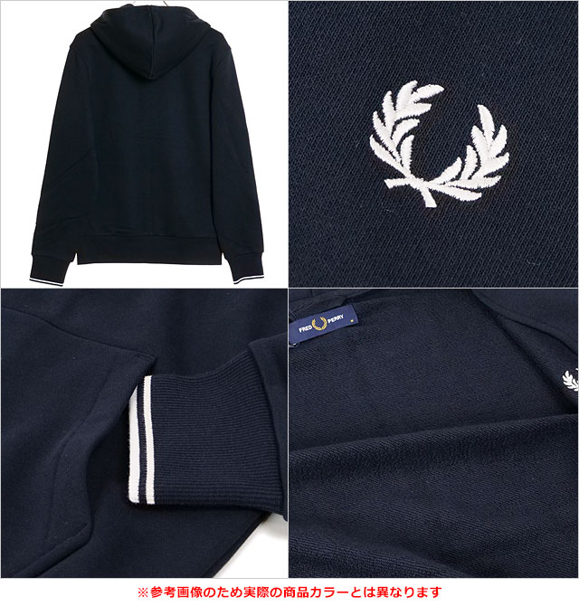 フレッドペリー FRED PERRY メンズ フーデッド ジップ スルー