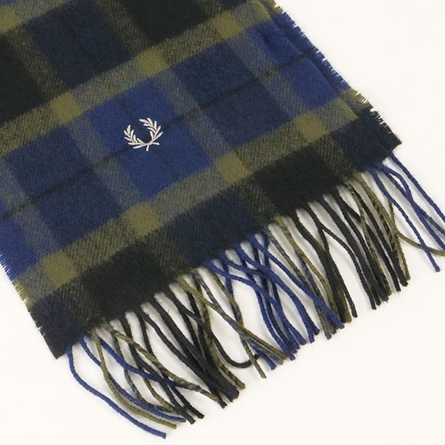 ②【新品】FRED PERRY　ラムズウールタータンスカーフ FRED PERRY (SOLDOUT)FRED フレッドペリー ラムズウール