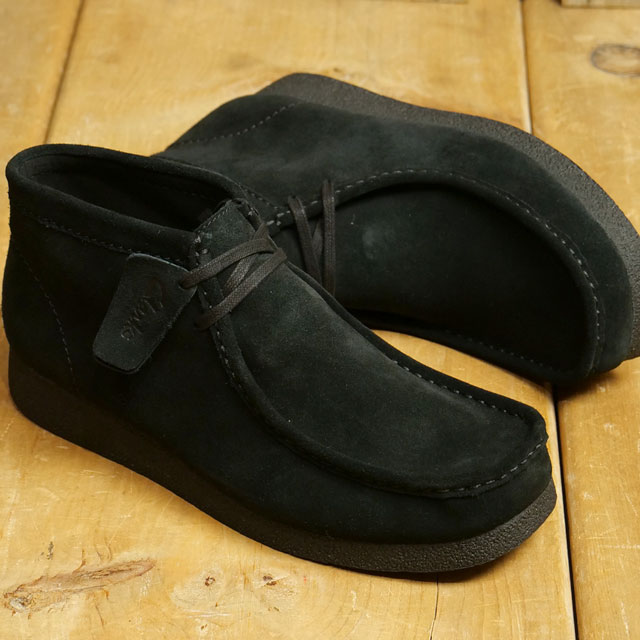 クラークス Clarks メンズ スニーカー ワラビーエヴォブーツ 26172823 FW23 WallabeeEVO Bt 靴 モカシン Black-Sde｜mischief｜02