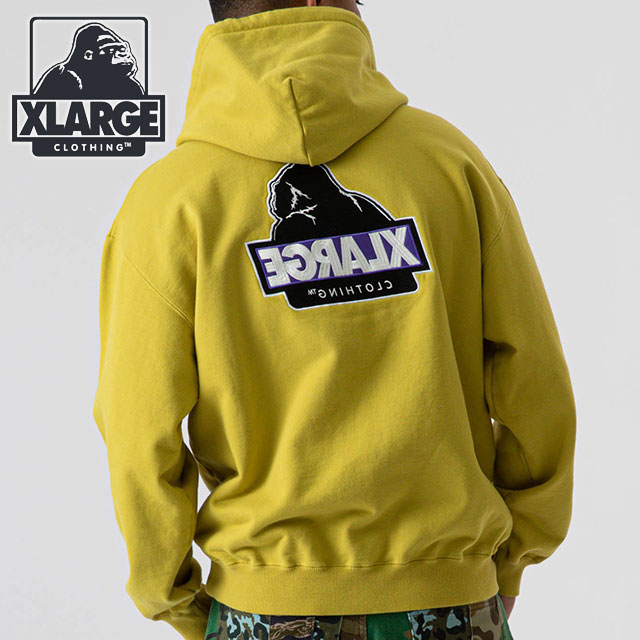 エクストララージ XLARGE スランテッド OG プルオーバーフーデッド