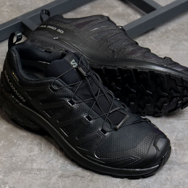 サロモン SALOMON メンズ トレイルランニングシューズ ゴアテックス L47270100 XA PRO 3D V9 GTX Black Phantom Pewter 黒 ブラック系 正規取扱店 | SALOMON | 04