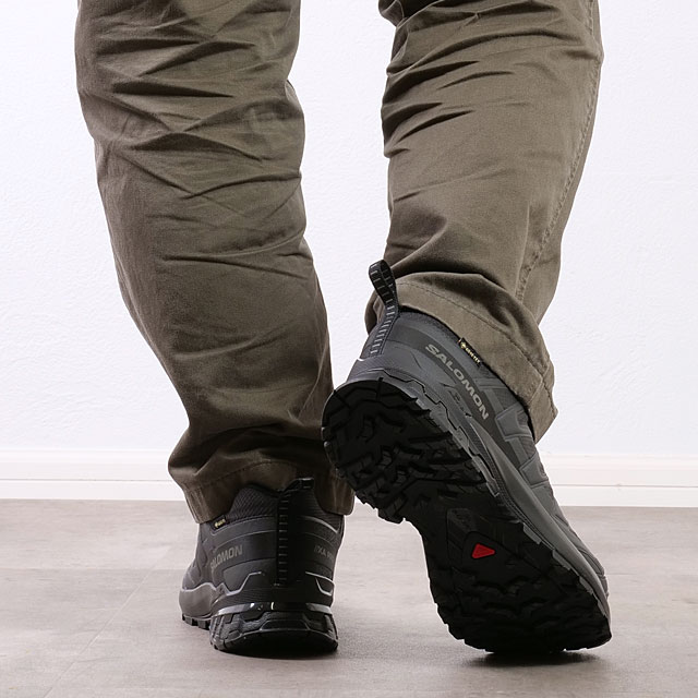 サロモン SALOMON メンズ トレイルランニングシューズ ゴアテックス L47270100 XA PRO 3D V9 GTX Black Phantom Pewter 黒 ブラック系 正規取扱店 | SALOMON | 08
