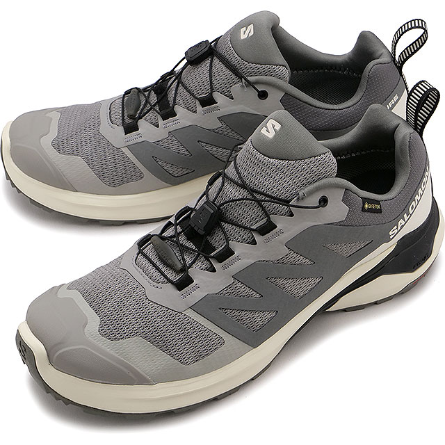 SALOMON GORE-TEX トレイルランニングシューズ グレー SALOMON（サロモン） メンズ トレイルランニングシューズ ゴアテックス