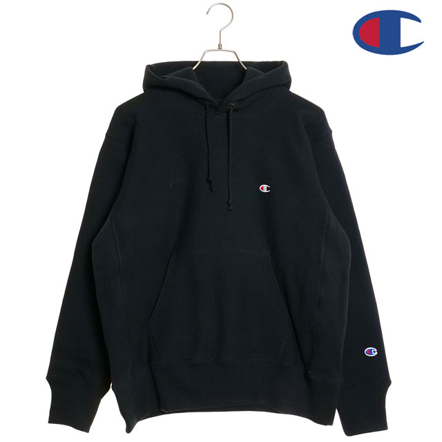 チャンピオン Champion メンズ リバースウィーブ フーデッドスウェットシャツ [C3-Y133 FW23] REVERSE WEAVE HOODED SWEATSHIRT トップス パーカー プルオーバー BLACK 正規取扱店 Champion（チャンピオン） メンズ リバースウィーブ フーデッド