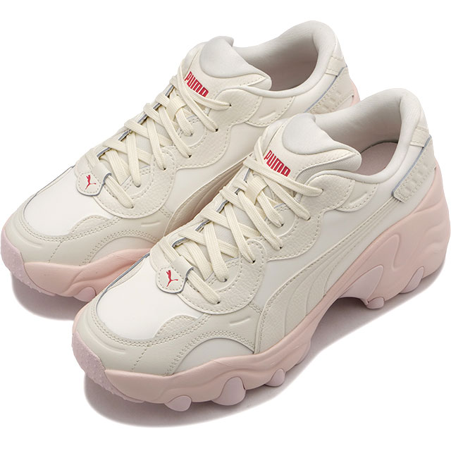 返品交換送料無料 プーマ PUMA レディース スニーカー パルサー ウェッジ ウィメンズ PNK 395451-01 HO23 靴 シューズ  厚底ソール ウォームホワイト