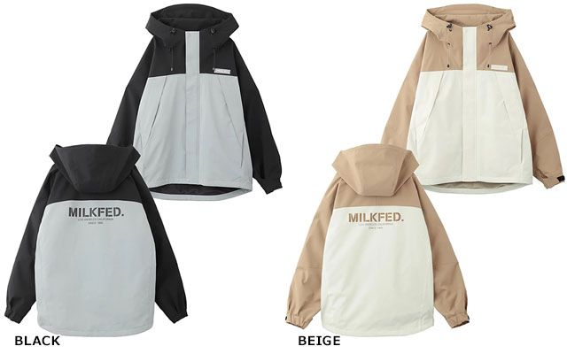 BICOLOR LOGO MOUNTAIN PARKA Logo bicolor ミルクフェド マウンテン