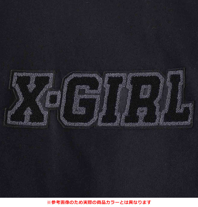 X-girl（エックスガール） レディース カレッジロゴスタジアム