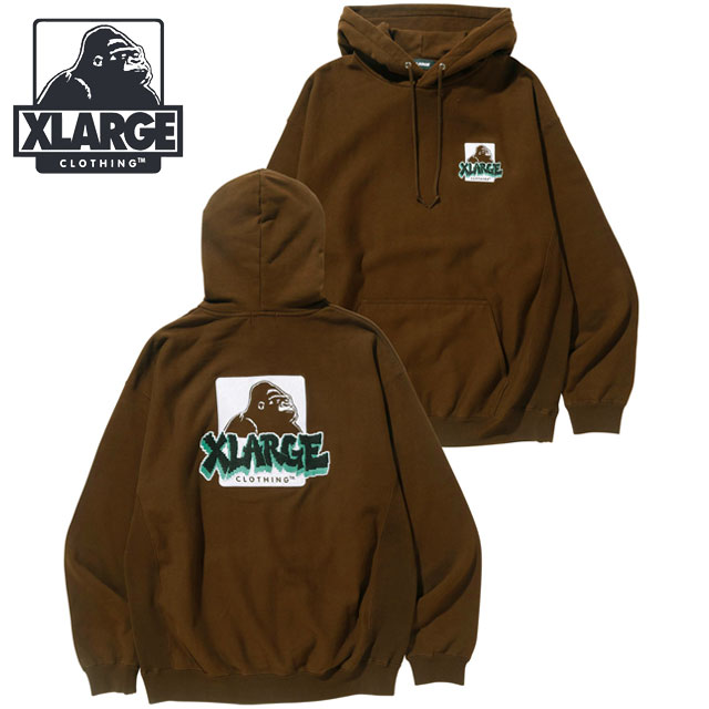 エクストララージ XLARGE メンズ グラフィティ プルオーバーフーデッドスウェット 101233012030 FW23SPOT GRAFFITI PULLOVER HOODED SWEAT x-large BROWN