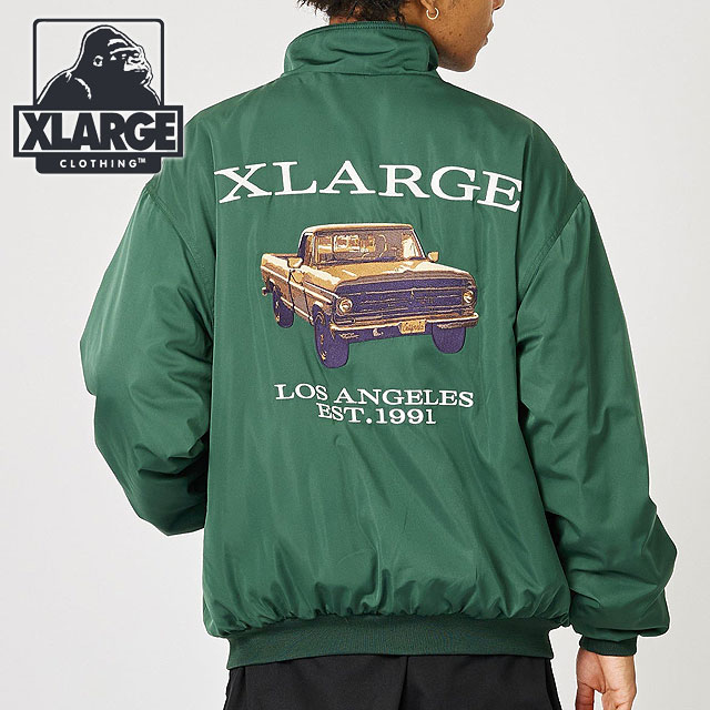 エクストララージ XLARGE メンズ オールドピックアップトラック ジャケット 101234021005 HO23 アウター ブルゾン DkGREEN｜mischief｜02