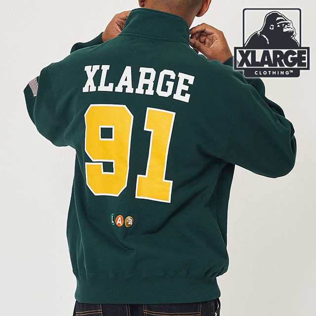 XLARGE エクストララージ X-LARGE RUGBY ZIP S SHIRT ラガー