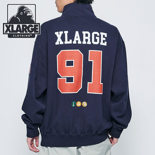 エクストララージ XLARGE メンズ ホッケー ハーフジップスウェット