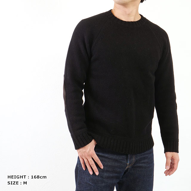 ソリア Soglia ランドノア セーター FW23 LANDNOAH Sweater メンズ・レディース トップス クルーネック ニット 日本製 Black 正規取扱店_6