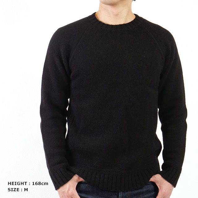 ソリア Soglia ランドノア セーター FW23 LANDNOAH Sweater メンズ・レディース トップス クルーネック ニット 日本製 Black 正規取扱店_7