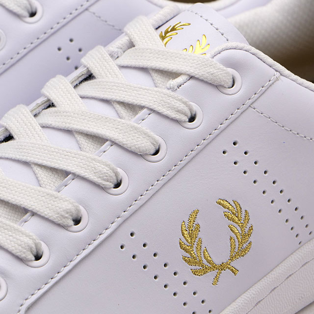フレッドペリー FREDPERRY メンズ スニーカー B721レザー B6312-T31 FW23Q4 B721 LEATHER 靴 ローカット WHITE M.GOLD 正規取扱店 | FRED PERRY | 03