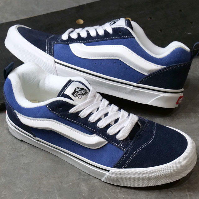 バンズ VANS メンズ スニーカー ニュースクール VN0009QCNWD SS24 Knu Skool 靴 ヴァンズ NAVY TRUE-WHITE｜mischief｜02