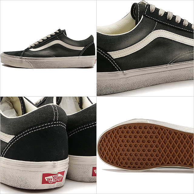 国内配送 VANS OLD SKOOL WAVE WASHED BLACK 