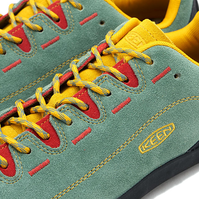 返品交換送料無料 キーン KEEN メンズ スニーカー ジャスパー 1028543 SS24 M JASPER 靴 キャンプ アウトドア Dark-Forest Golden-Yellow｜mischief｜04