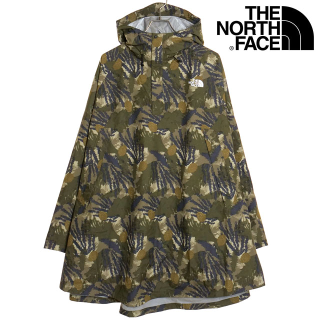 ザ・ノース・フェイス THE NORTH FACE ノベルティアクセスポンチョ NP12433-PK SS24 Novelty Access  Poncho TNF 雨具 レインウェア ペイントプランツカーキ