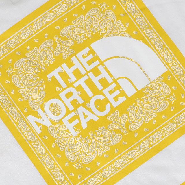 ザ・ノース・フェイス THE NORTH FACE メンズ ショートスリーブバンダナスクエアロゴティー NT32446-W SS24 S S Bandana Square Logo Tee Tシャツ ホワイト｜mischief｜04