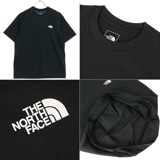 ザ・ノース・フェイス THE NORTH FACE メンズ ショートスリーブバックスクエアロゴティー NT32447-K SS24 S S Back  Square Logo Tee Tシャツ ブラック