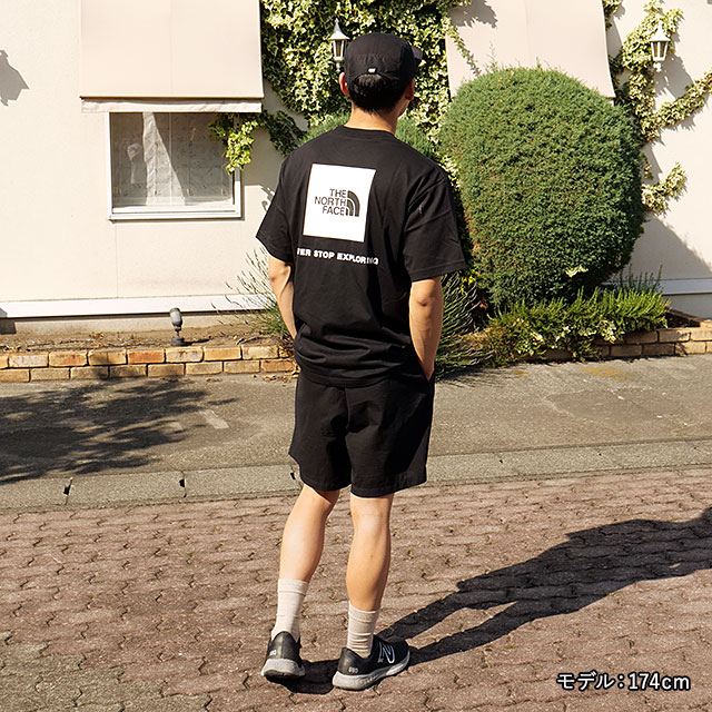 ザ・ノース・フェイス THE NORTH FACE メンズ ショートスリーブバックスクエアロゴティー NT32447-K SS24 S S Back Square Logo Tee Tシャツ ブラック｜mischief｜05