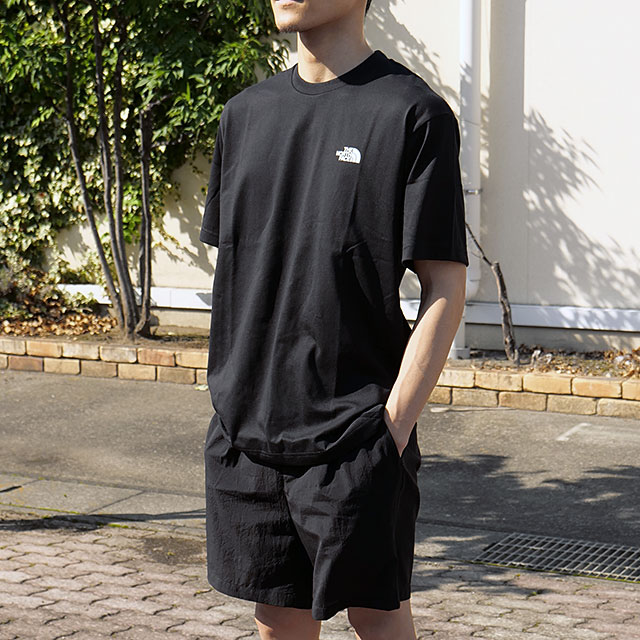 ザ・ノース・フェイス THE NORTH FACE メンズ ショートスリーブバックスクエアロゴティー NT32447-K SS24 S S Back  Square Logo Tee Tシャツ ブラック