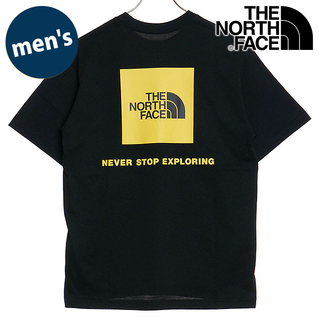 ザ・ノース・フェイス THE NORTH FACE メンズ ショートスリーブバックスクエアロゴティー NT32447-KS SS24 S S Back Square Logo Tee Tシャツ ブラック
